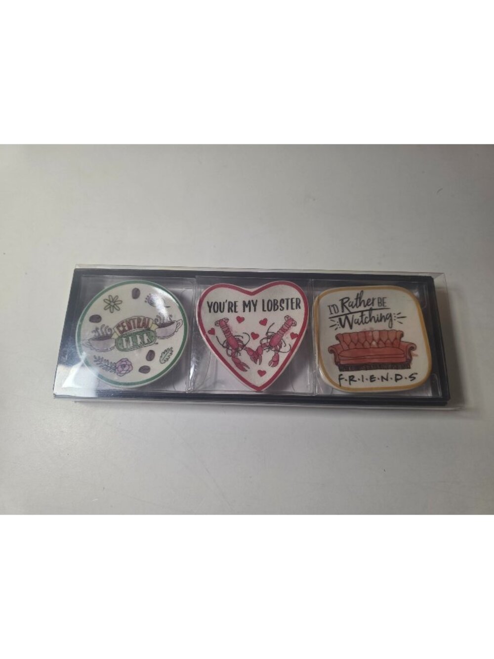 FRIENDS TV Show Trinket Tray 3 Piece Mini Set - NEW Novelty